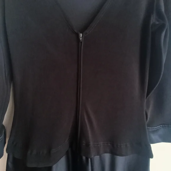 Vintage Holt Renfrew Black Evening Gown - Size 12 Modern 8-10 - Picture 7 of 13